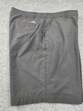 Adidas Men's Black Flat-Front Performance Shorts Size 40